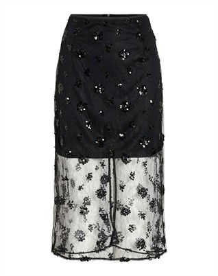 VIAda Midi Nederdel - Black Beauty